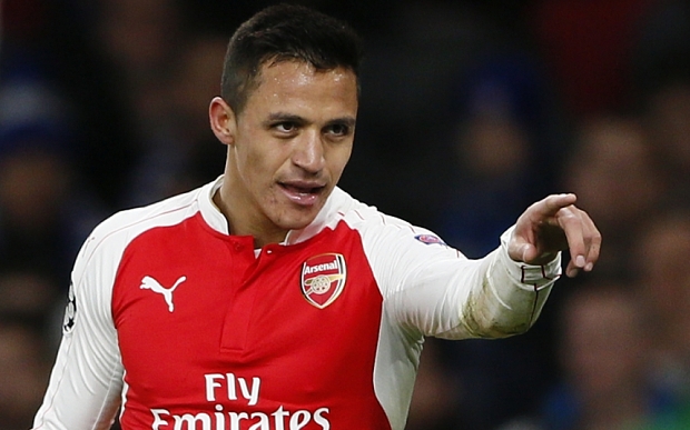 Football Soccer - Arsenal v Dinamo Zagreb - UEFA Champions League Group Stage - Group F - Emirates Stadium, London, England - 24/11/15 Alexis Sanchez celebrates after scoring the second goal for Arsenal Reuters / Stefan Wermuth Livepic EDITORIAL USE ONLY.