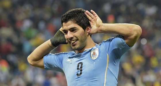 Uruguay-Anglia: Luis Suárez gólöröme (Forrás: Facebook / FIFA World Cup)